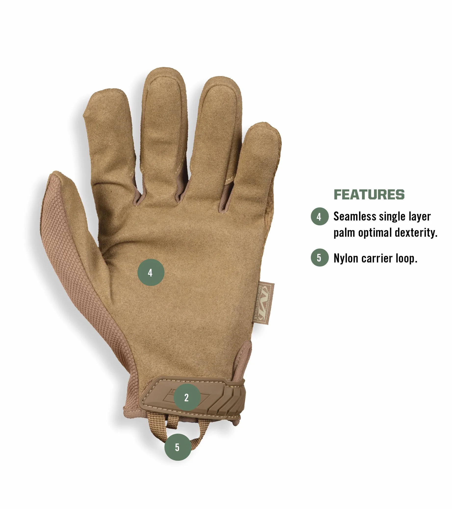 Mechanix Wear Original® Coyote rękawice (XL, brązowe)