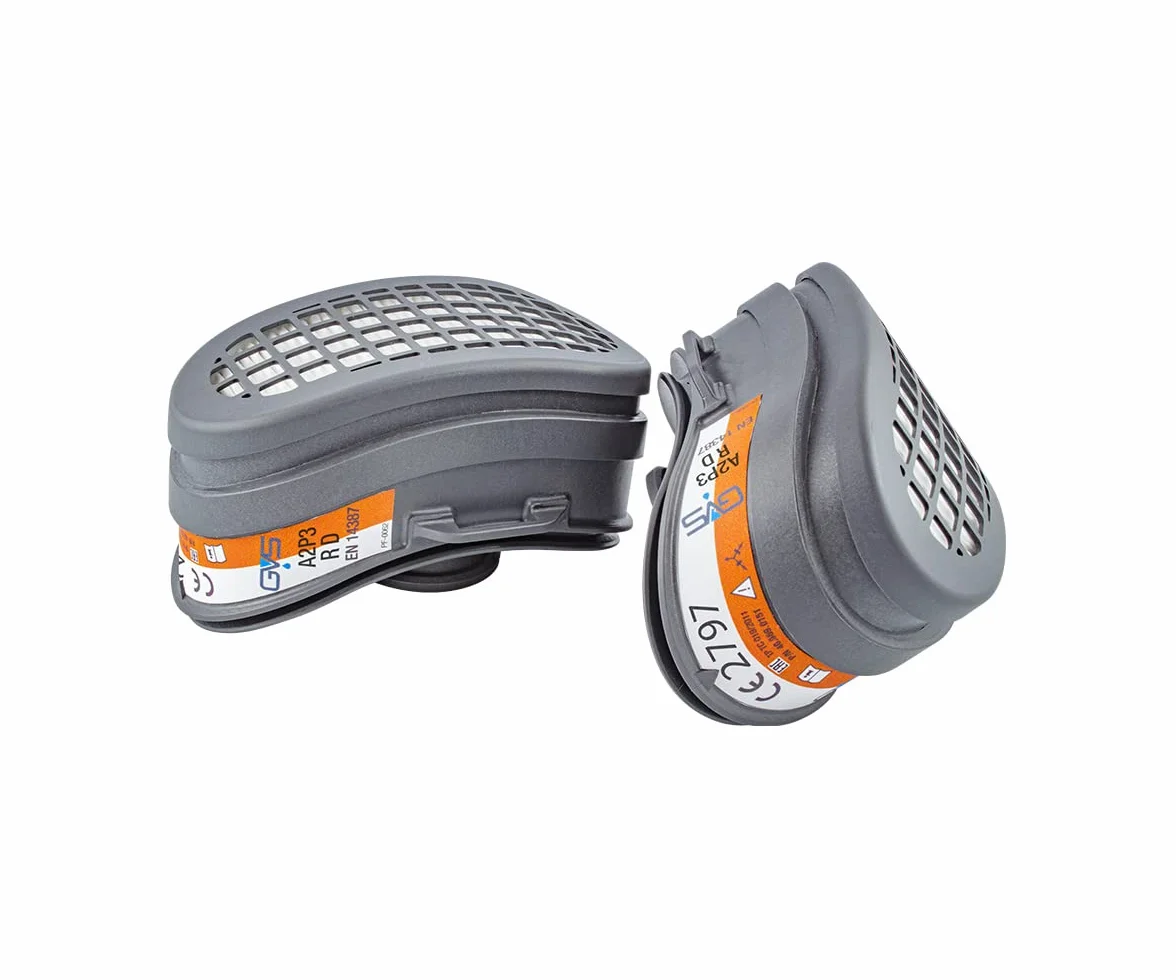 GVS Elipse Niski Profil Maska z A2P3 Filtry, Średni/Wielki, Niebieski