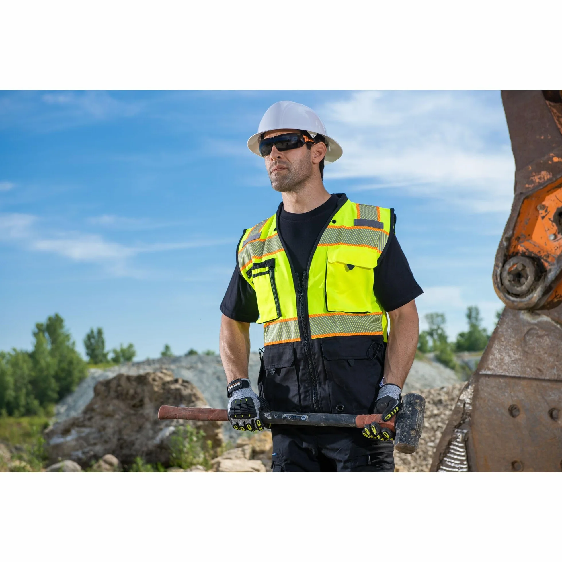 Portwest A729 Anti Impact Ocieplana Antyprzecieciowa Rekawica, Regularny, Rozmiar XL, Szary/Czarny