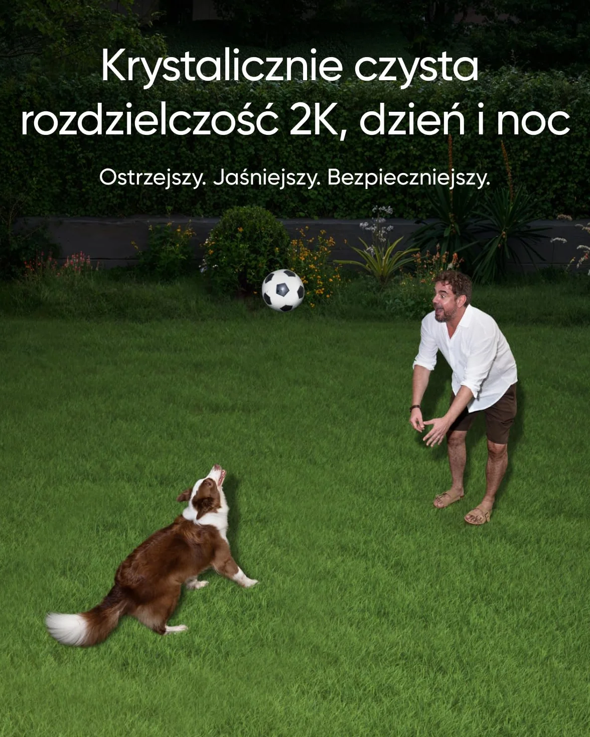 Kamera Floodlight E30 firmy eufy, zewnętrzna kamera bezpieczeństwa, ruch kamery 360°, wykrywanie i śledzenie AI, wideo 2K, Wi-Fi 2,4 GHz, 2000 lumenów, nagrywanie 24/7