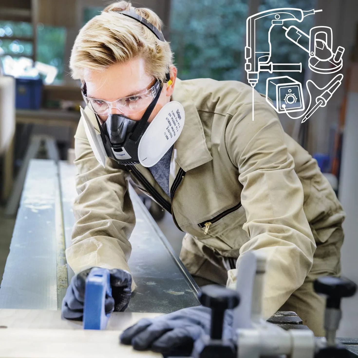 Dräger Unisex X-plore zestaw 3500 półmaska z filtrem cząstek stałych (1 opakowanie)