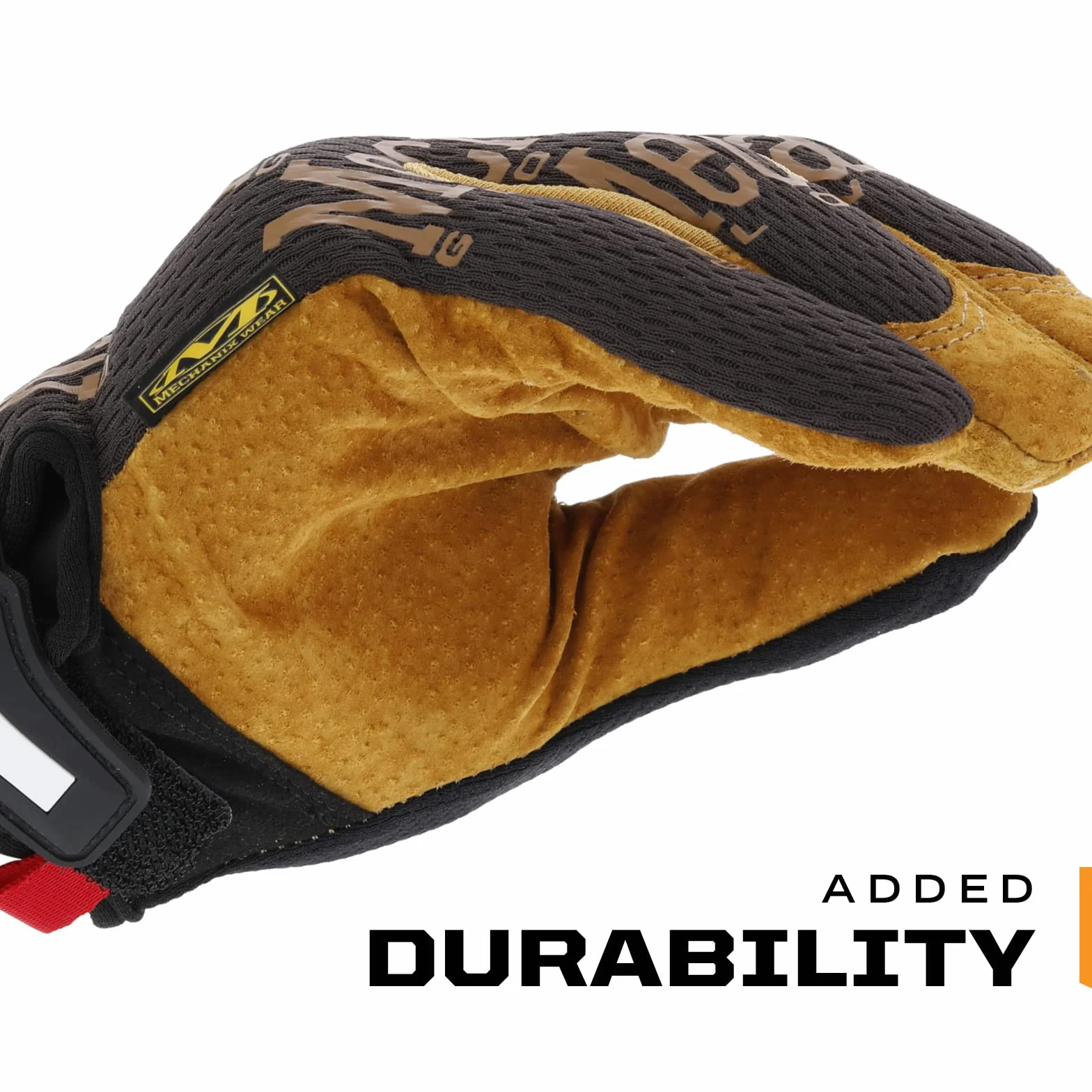 Mechanix Wear Oryginalne skórzane rękawiczki (duże, brązowe/czarne)