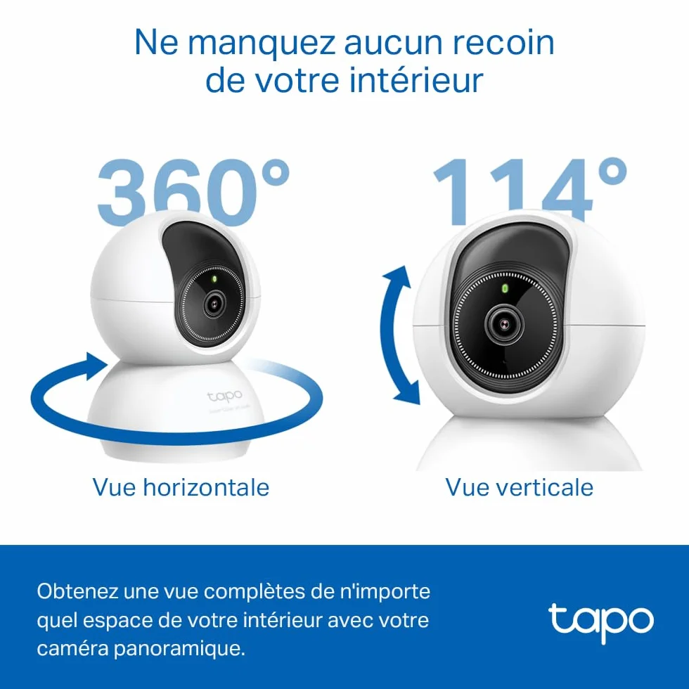 TP-Link Tapo C230 | Kamera Wi-Fi 2K QHD z HDR i trybem nocnym | Detekcja AI | Dwukierunkowe audio | Obsługa microSD do 512 GB | Kompatybilna z Alexa i Google Home