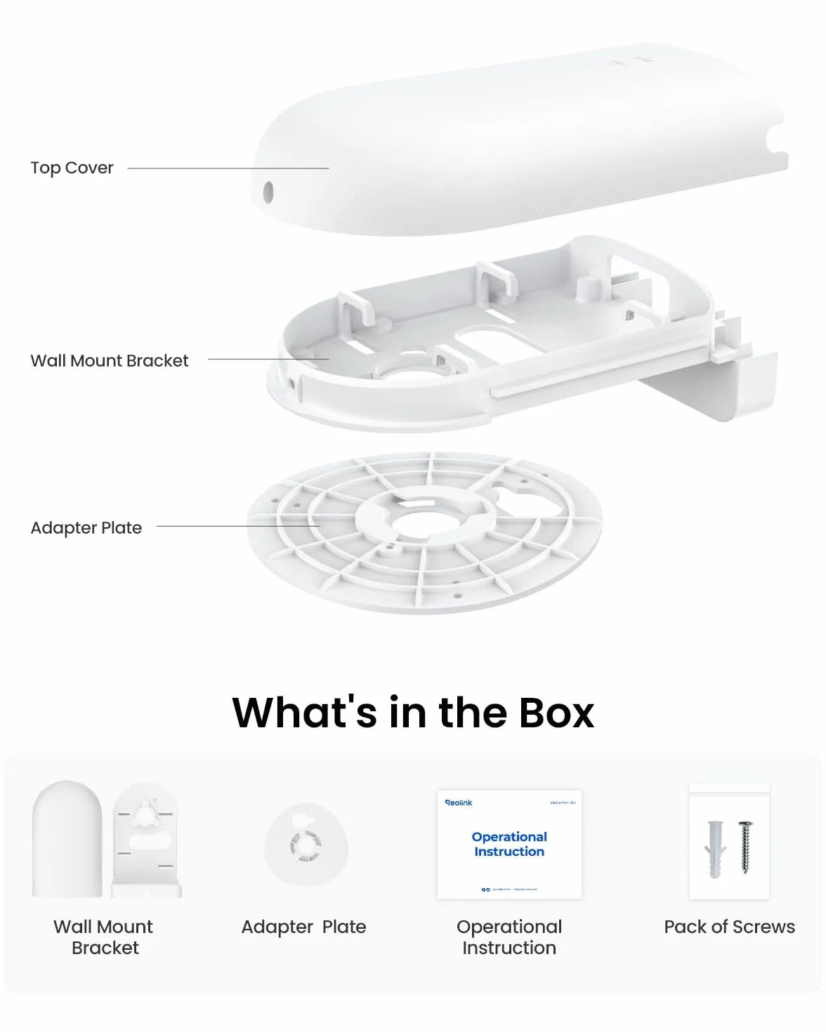 Reolink Wall Mount Bracket for Dome Camera and Vandal-Proof Camera