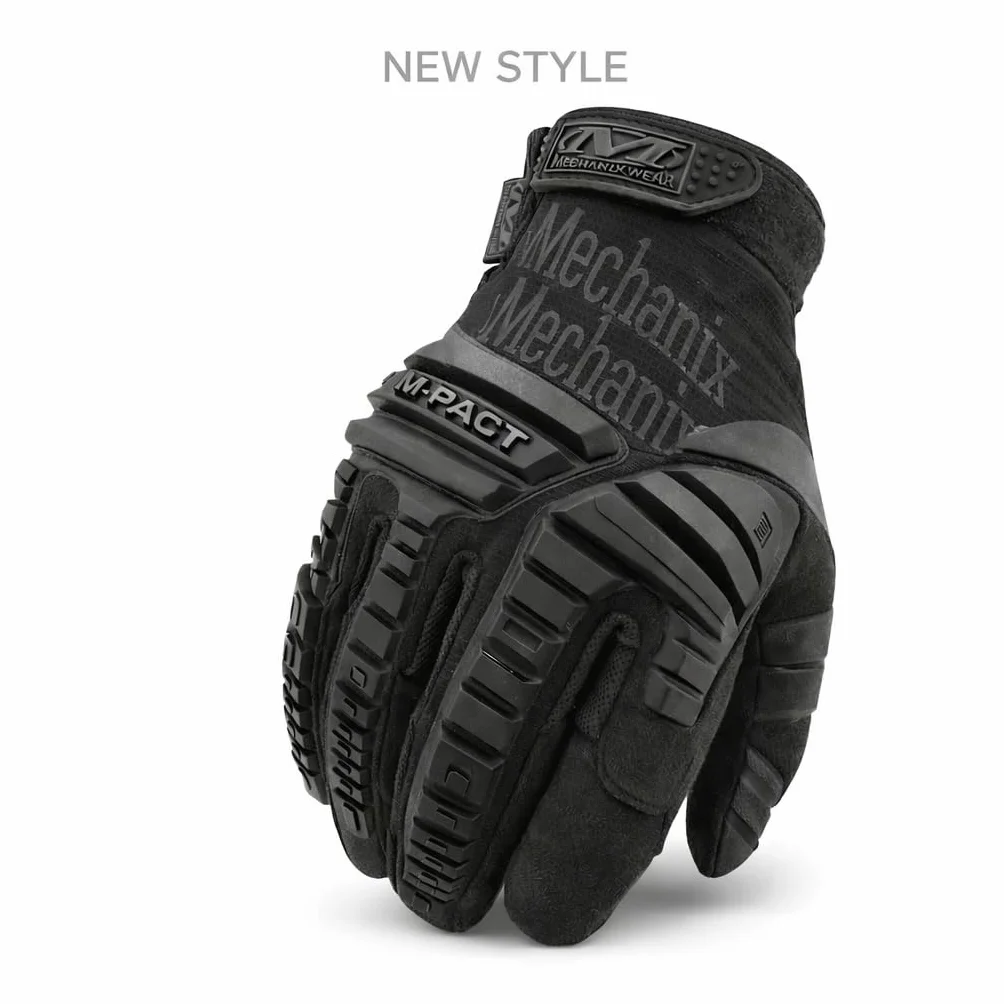 Mechanix WEAR M-PACT Tactical rękawice taktyczne, optymalna ochrona, oddychające, najlepsze dopasowanie + karabińczyk Gear, czarna okładka, Coyote, Multicam, Wolf Grey, rozmiar: S/M/L/XL.