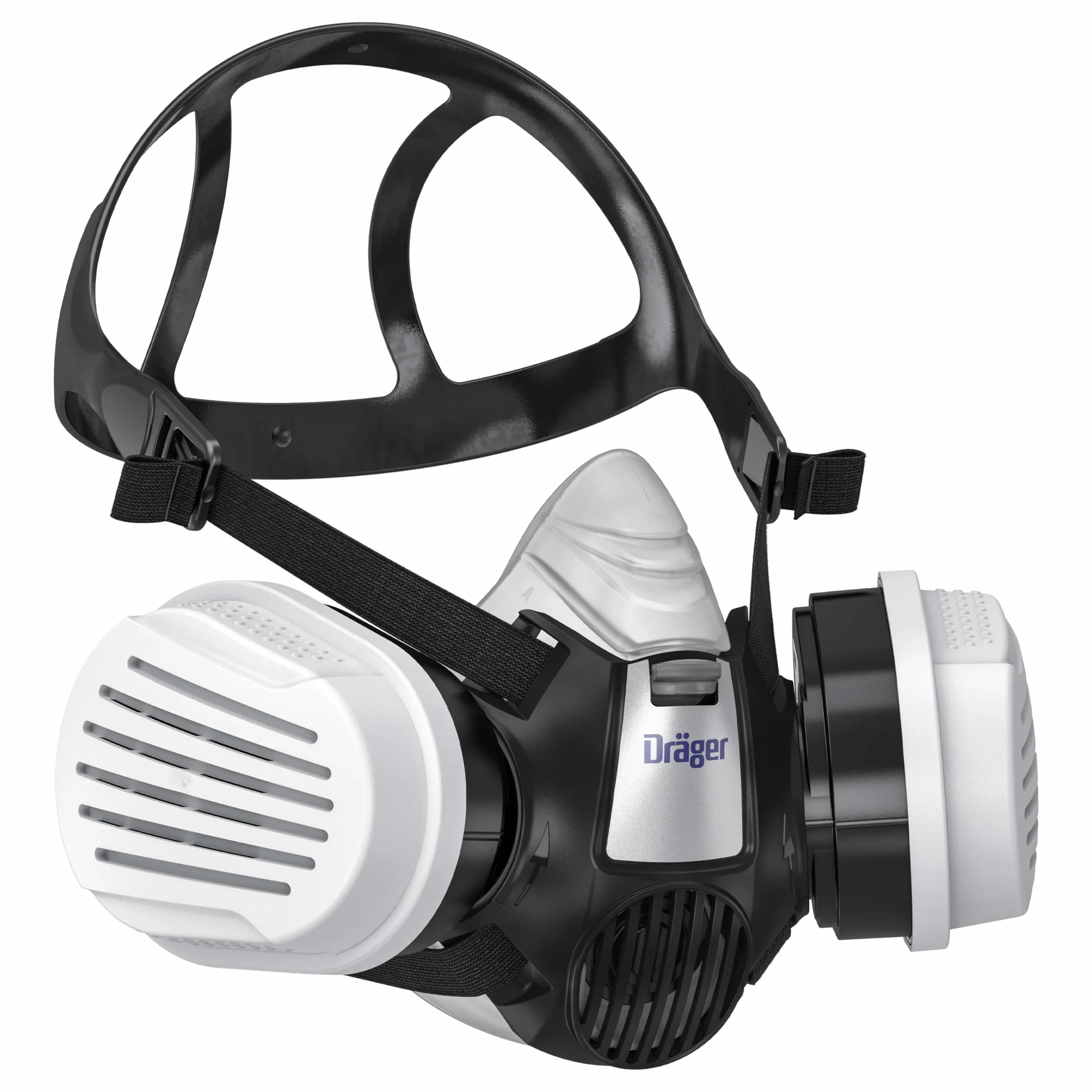 Dräger X-plore 3300 zestaw dla pracowników chemicznych z filtrem kombi A1B1E1K1 Hg P3 – półmaska do prac chemicznych, niezawodna ochrona przed oparami, gazami i drobnym kurzem, rozmiar L
