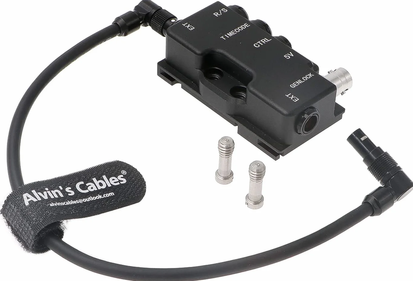 Alvin's Cables RED-APPROVED Breakout-Box dla RED-Komodo| V-Raptor Kamera EXT 9-pinowa do funkcji Run-Stop|Kod czasowy|CTRL|5V USB| Genlock-BNC B-Box