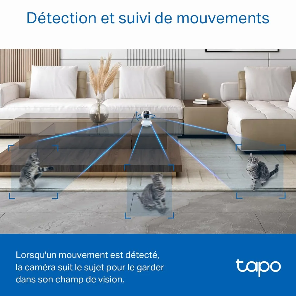 TP-Link Tapo C230 | Kamera Wi-Fi 2K QHD z HDR i trybem nocnym | Detekcja AI | Dwukierunkowe audio | Obsługa microSD do 512 GB | Kompatybilna z Alexa i Google Home