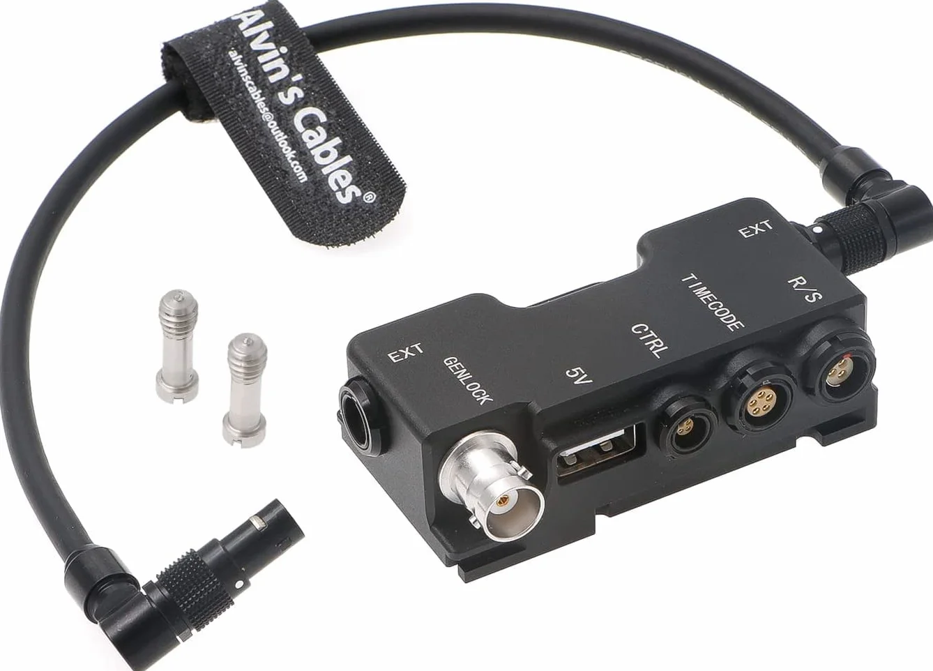 Alvin's Cables RED-APPROVED Breakout-Box dla RED-Komodo| V-Raptor Kamera EXT 9-pinowa do funkcji Run-Stop|Kod czasowy|CTRL|5V USB| Genlock-BNC B-Box