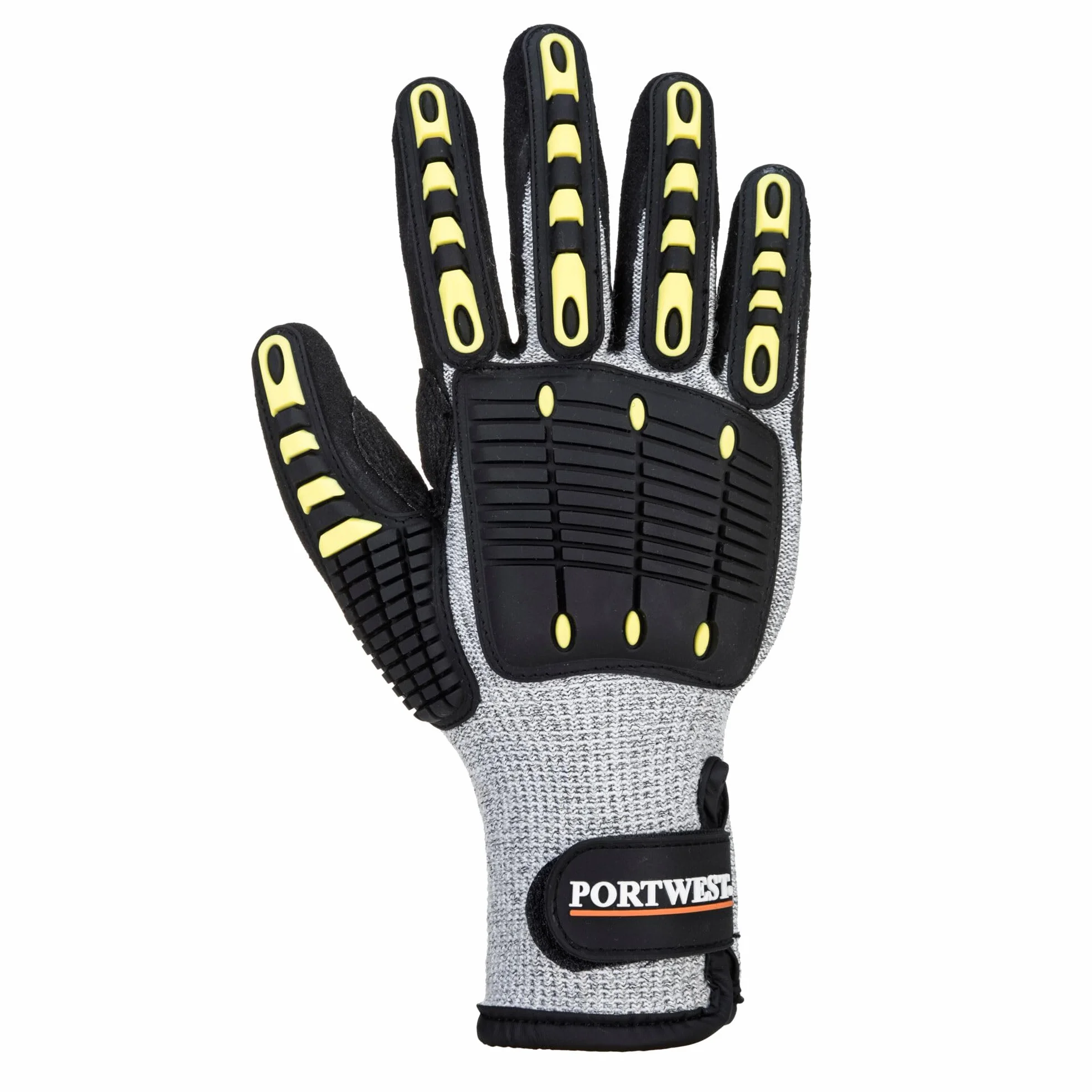 Portwest A729 Anti Impact Ocieplana Antyprzecieciowa Rekawica, Regularny, Rozmiar XL, Szary/Czarny