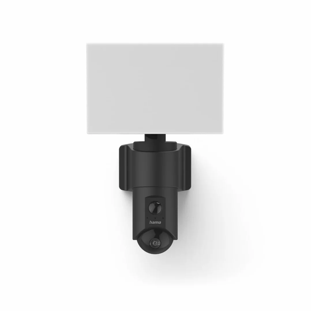 Hama kamera zewnętrzna WiFi (monitoring, reflektor, czujnik ruchu, noktowizor, Full HD 1080p, IP54, na kartę pamięci, WLAN) czarna