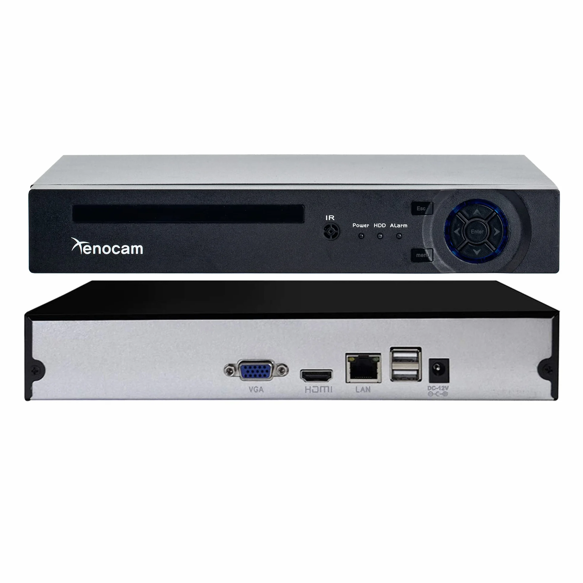 9-kanałowy sieciowy rejestrator wideo H.265 kompresyjny NVR do 9CH 5MP/4MP/3MP/1080P/960P ONVIF IP kamera alarm ruchu, aplikacja/alerty e-mail 24/7/nagrywanie ruchu, kopia zapasowa USB, VGA i HDMI