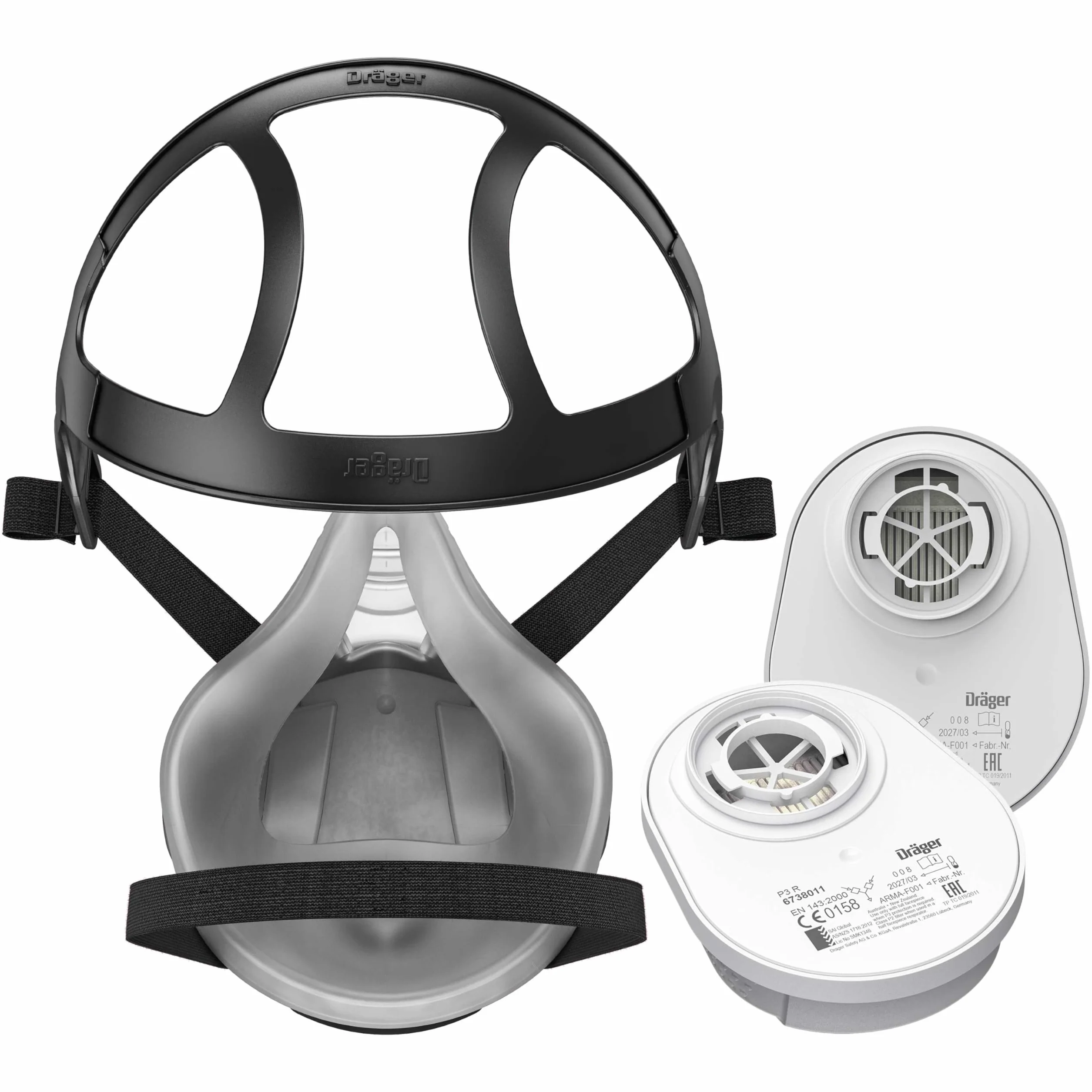 Dräger X-plore 3300 zestaw półmasek rzemieślniczych wraz z filtrem cząstek stałych P3 R | przeciw drobnemu kurzowi/cząstkom
