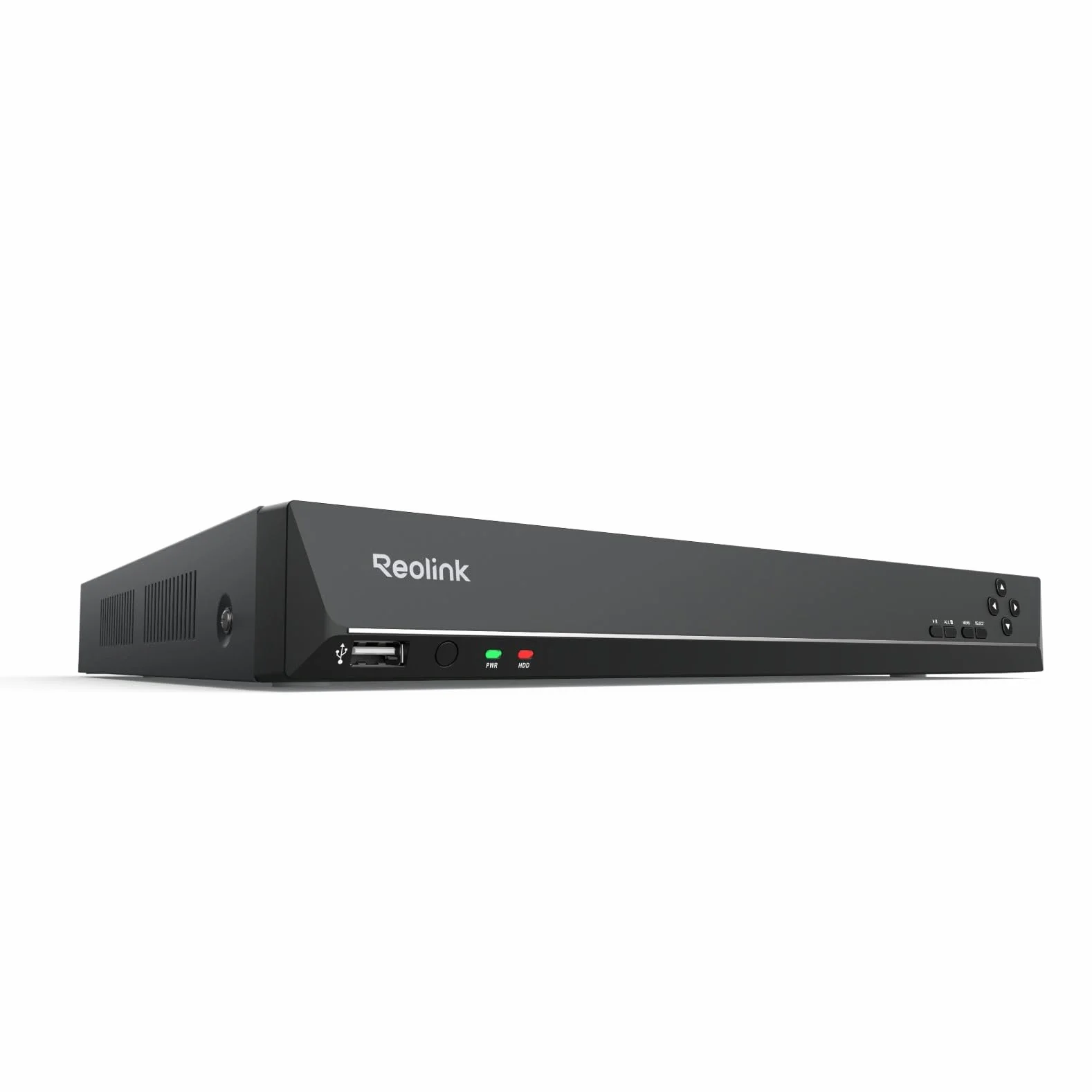 Reolink PoE NVR 16-kanałowy Rejestrator do Monitoringu CCTV Bez Dysku Twardego, Obsługa Kamer IP 5MP/4MP/1080P HD, Ciągłe Nagrywanie 24/7, RLN16-410