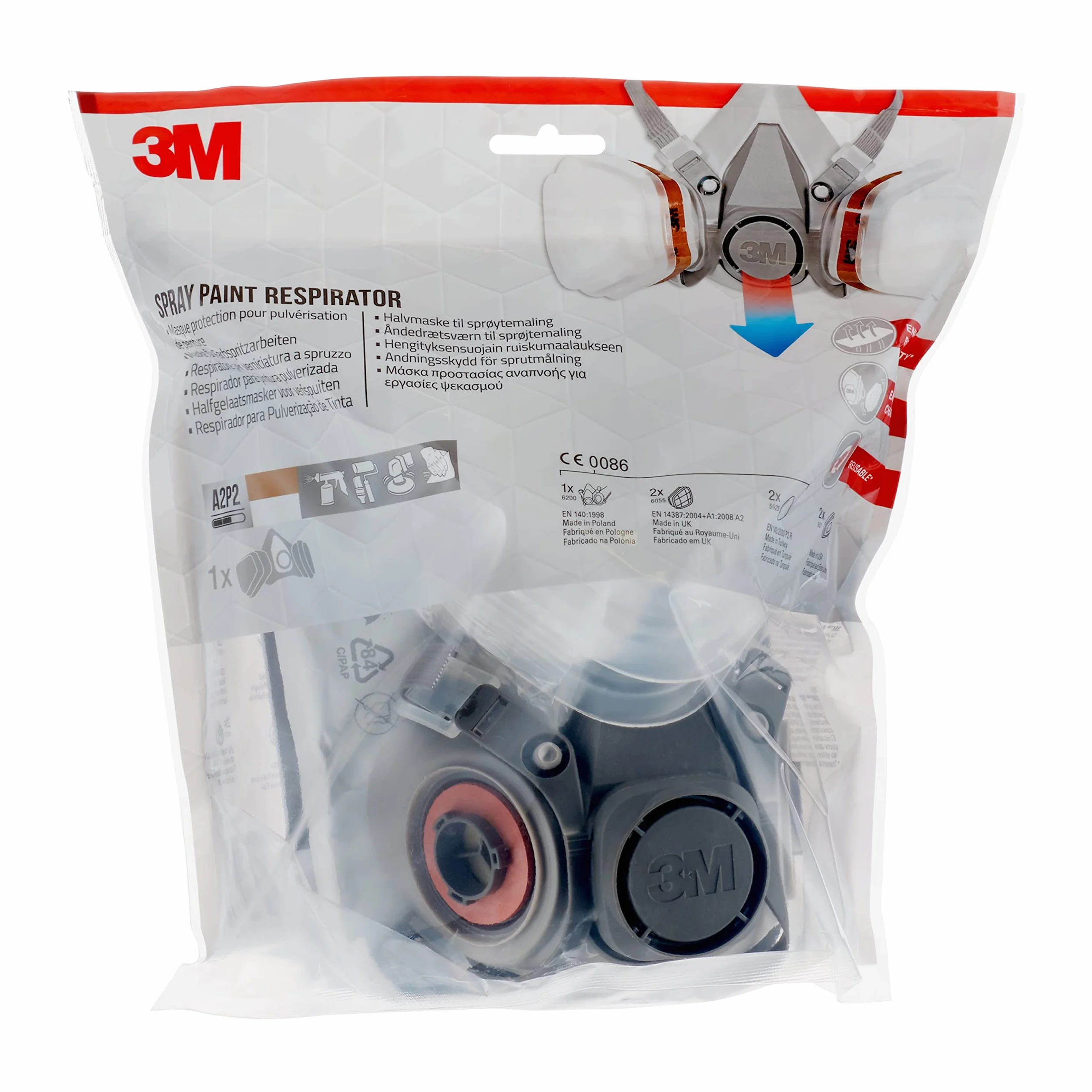 3M Maska Ochronna, Szary