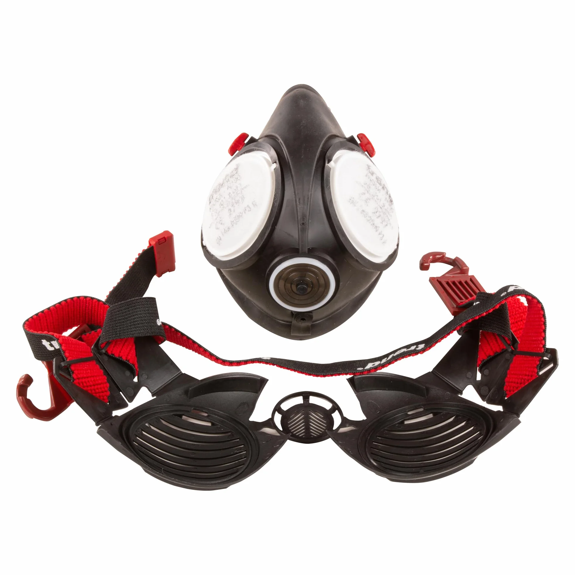 Trend Maska przeciwpyłowa ML Stealth P3 Wielokrotnego użytku, APF20 X WEL, zawiera wymienne filtry, różne kolory (Black/Red lub Black/Green), Średniej wielkości, STEALTH/ML