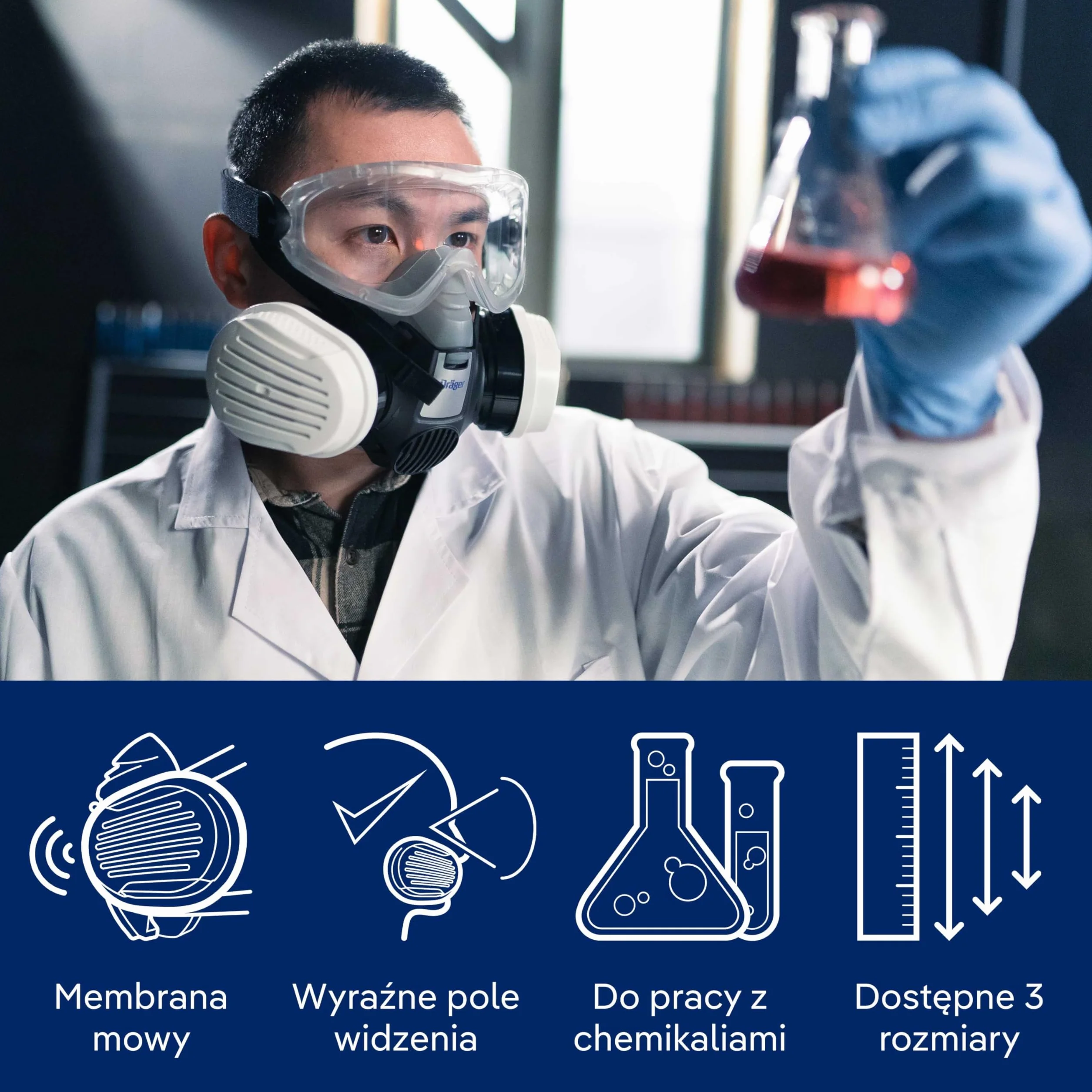Dräger x-Plore R57794 Półmaska Zestaw Z Filtrem Kombi Abek1 Hg P3, M