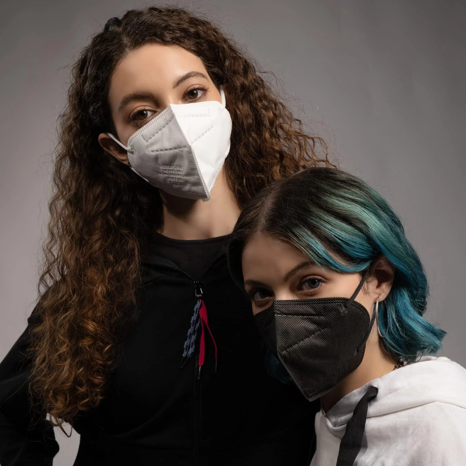 SIBILLA 50 sztuk maske FFP2 czarne NR D Made in Italy i CE 0465 certyfikowane przez władze włoskie, 5-warstwowe FFP2, czarne, w zapieczętowanych opakowaniach pojedynczych
