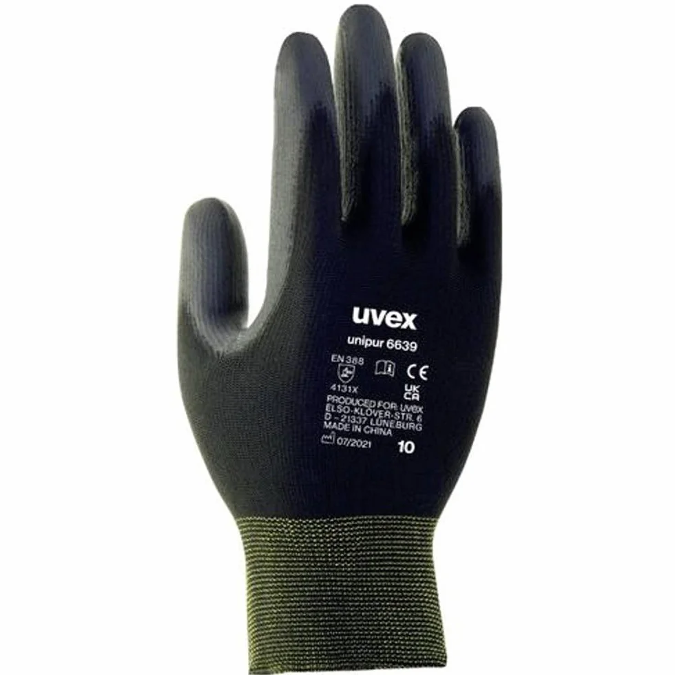 Uvex 60248 8 Unipur 6639 rękawice ochronne, rozmiar: 8, czarne
