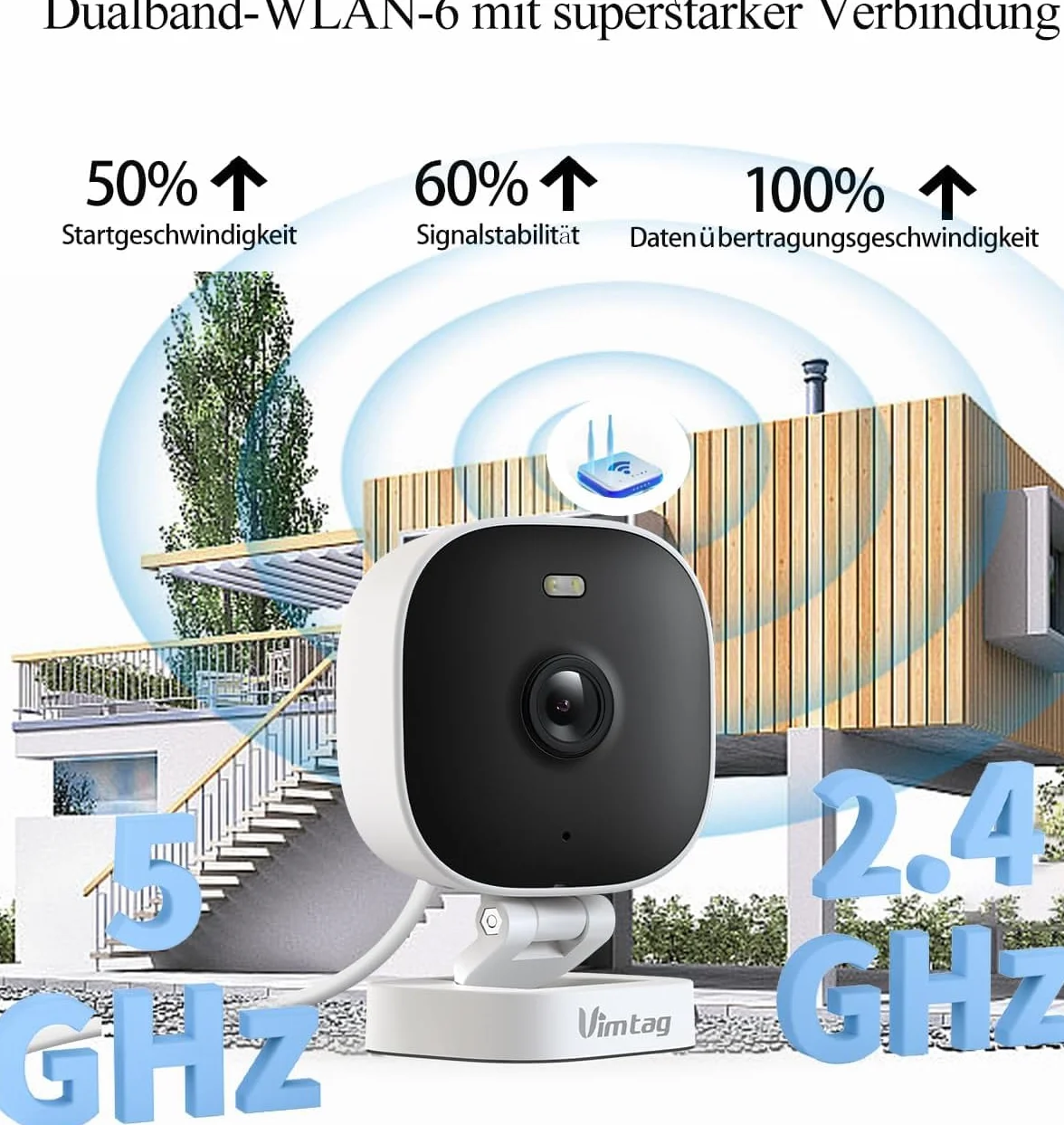 2,5 K(4MP) Zewnętrzna kamera nadzorująca WiFi, noktowizor kolor, wykrywanie ruchu i dźwięku, syrena, dwukierunkowy dźwięk, pamięć micro SD i chmura, wodoodporna IP65, kompatybilna z Alexa