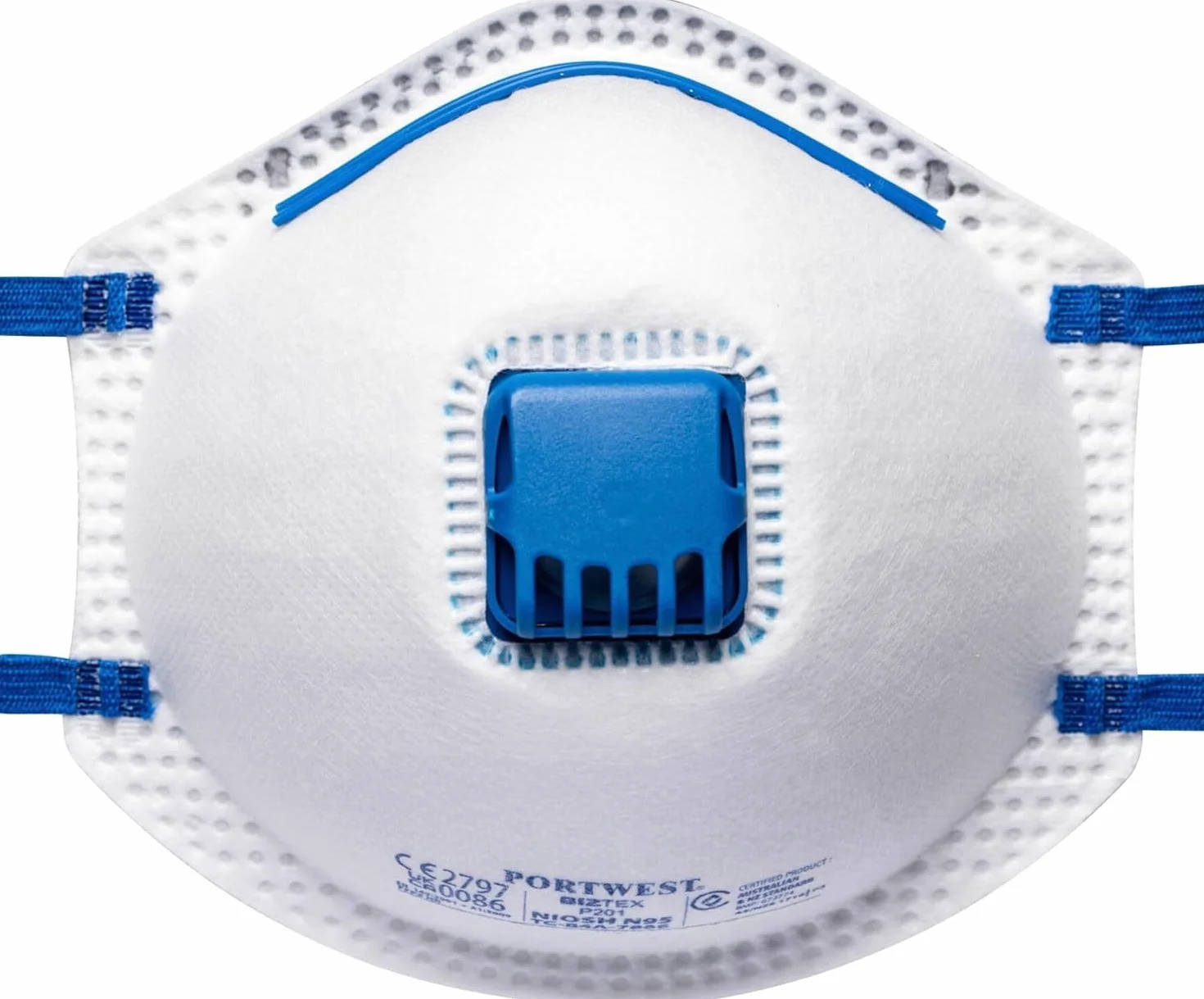 Portwest P201 Pólmaska FFP2 z zaworkiem, Bialy