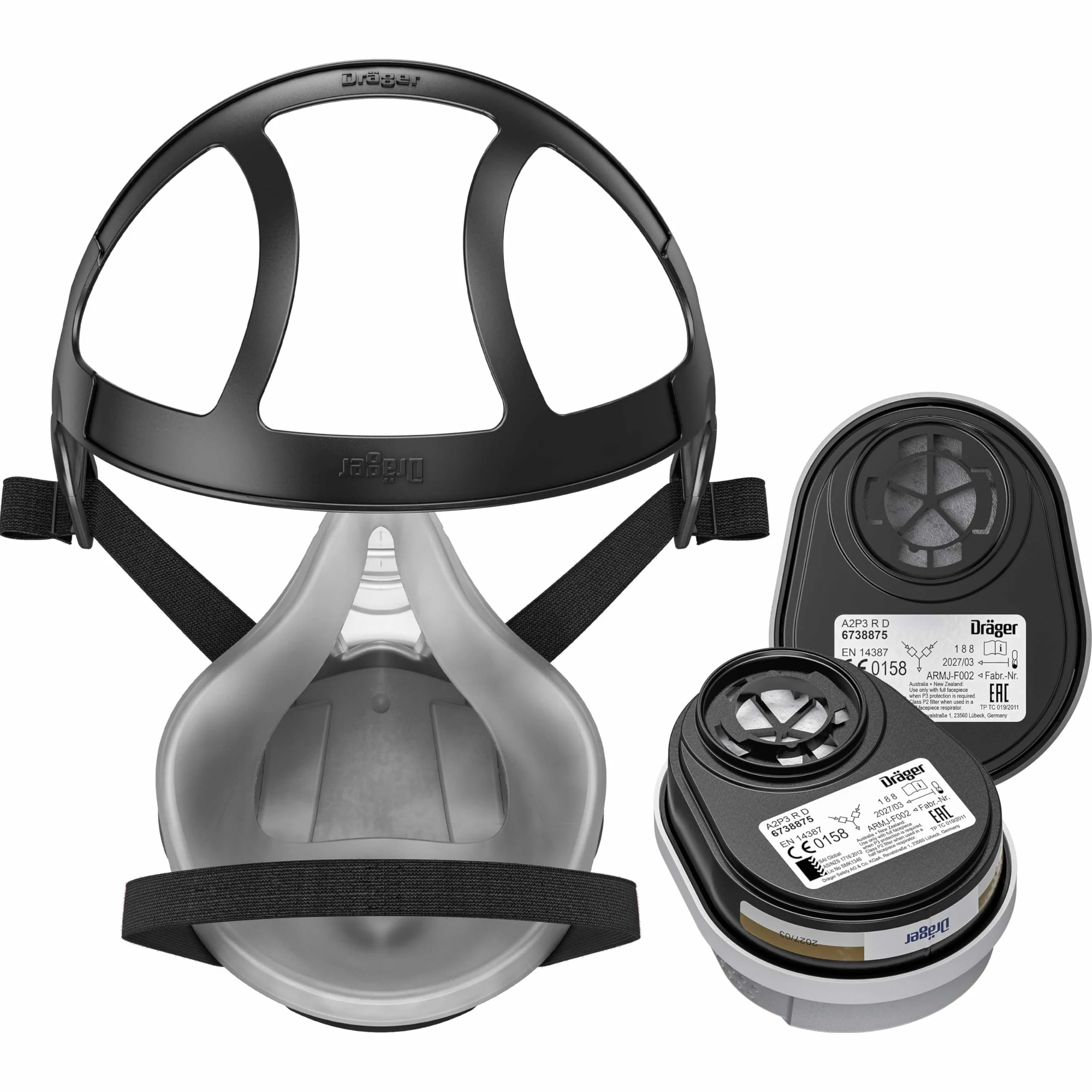 Dräger X-Plore® R57793 Zestaw Półmasek z Filtrem Kombi A2P3, Czarny, M