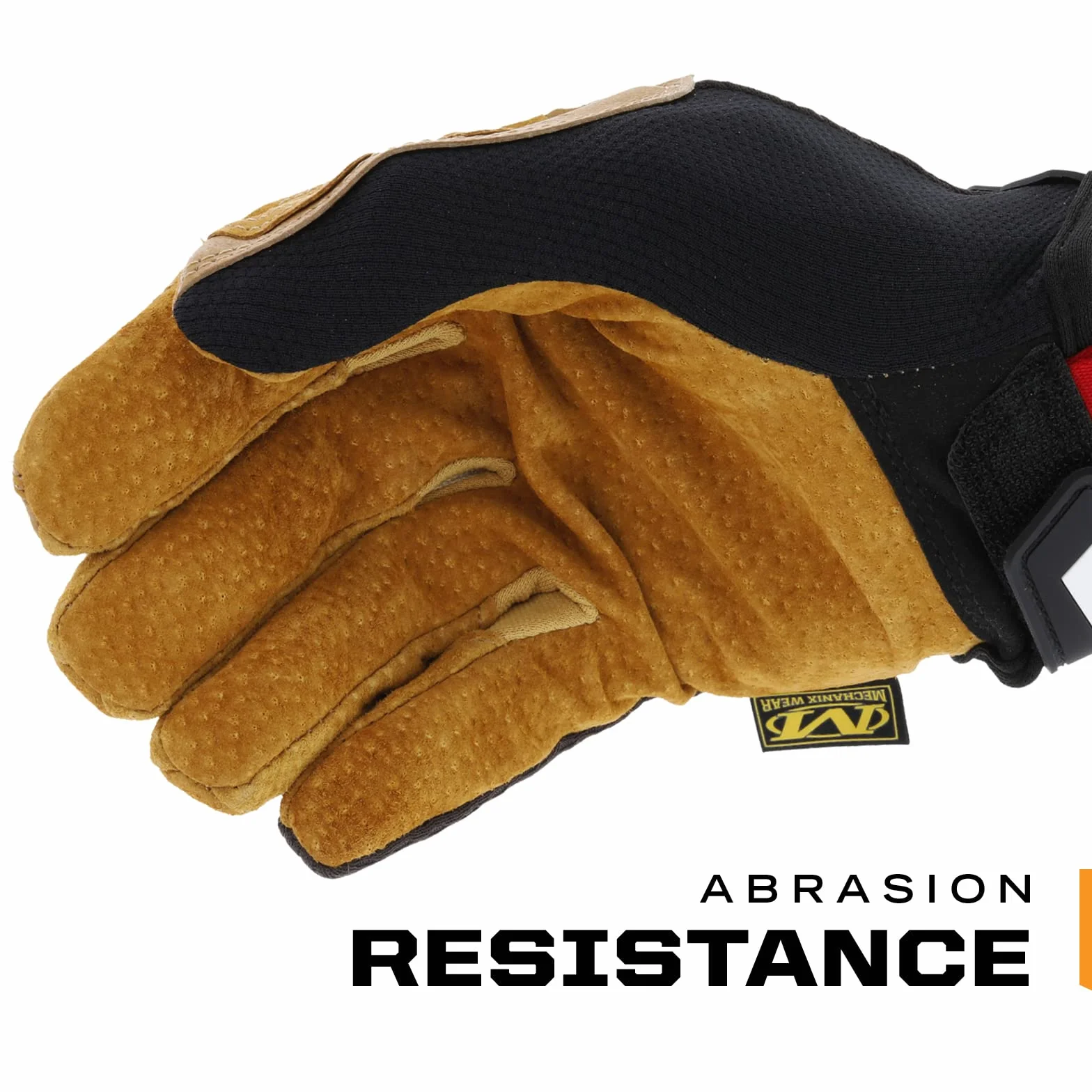 Mechanix Wear Oryginalne skórzane rękawiczki (duże, brązowe/czarne)