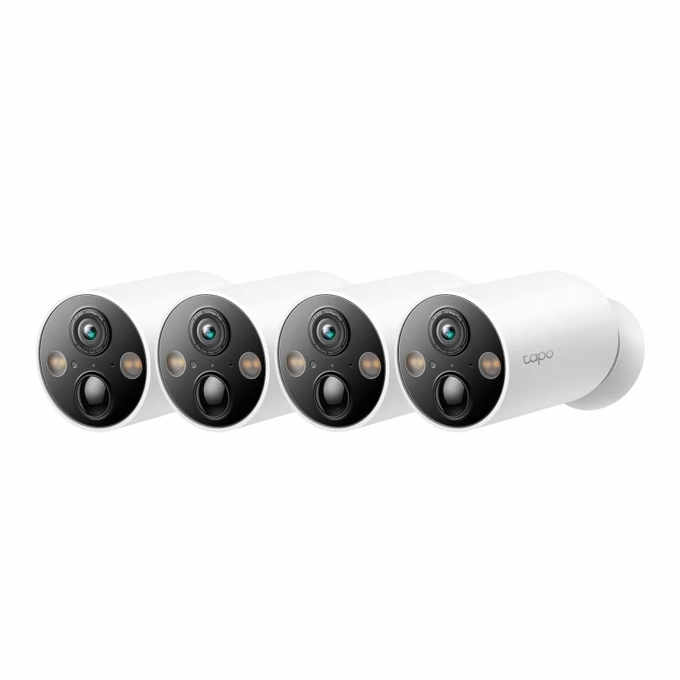 TP-Link Tapo C425 (4-pack) | Zestaw 4 kamer Wi-Fi 2K QHD na baterie | Kolorowy tryb nocny | AI detekcja | Wymaga stacji H200 | Kompatybilne z Alexa i Google Home