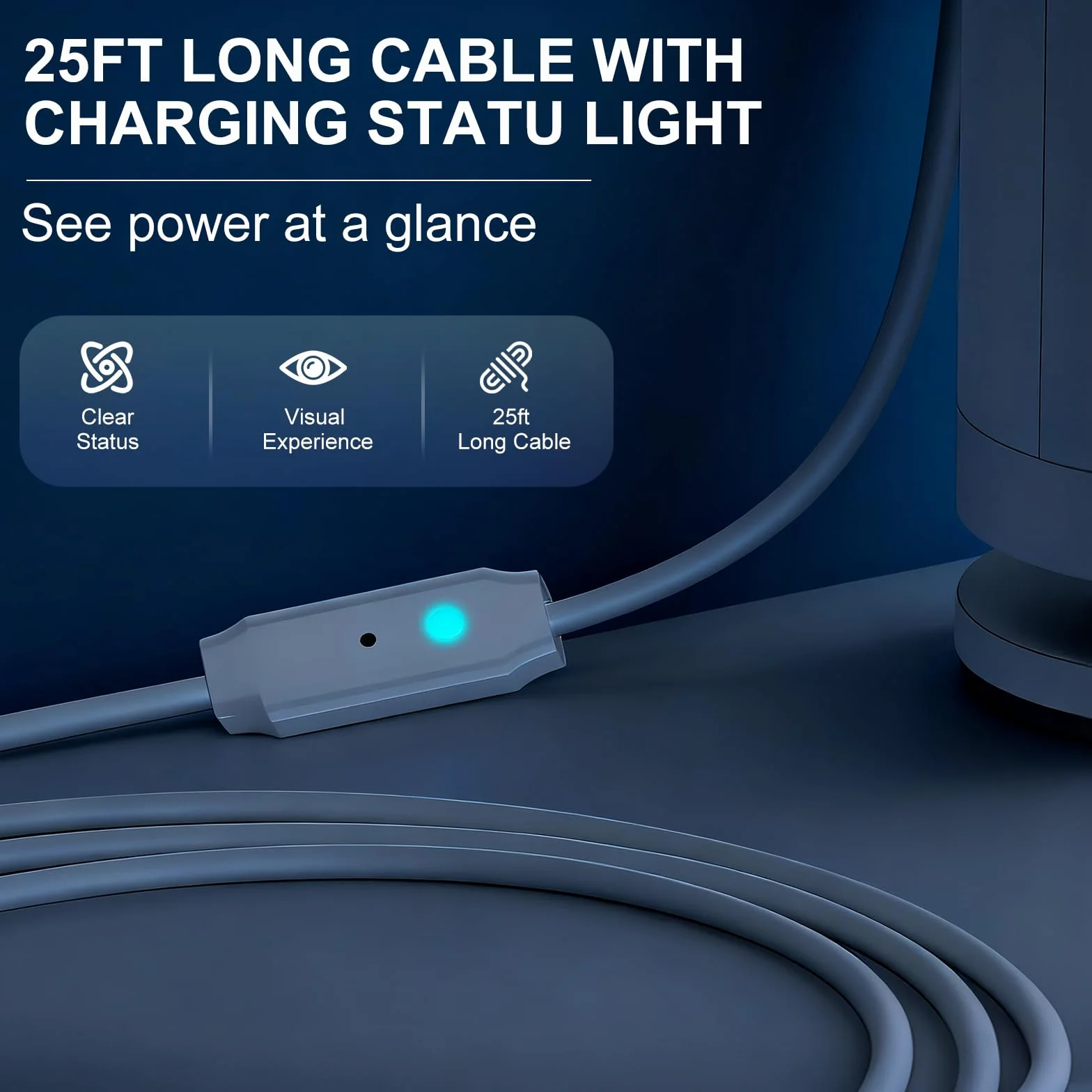 7,6 m Kabel Zasilający i Adapter, Kompatybilny z Ring Spotlight Cam Plus/Pro i Stick Up Cam. Akumulator, Kabel do Ładowania, Odporna na Warunki Atmosferyczne Wtyczka Sieciowa