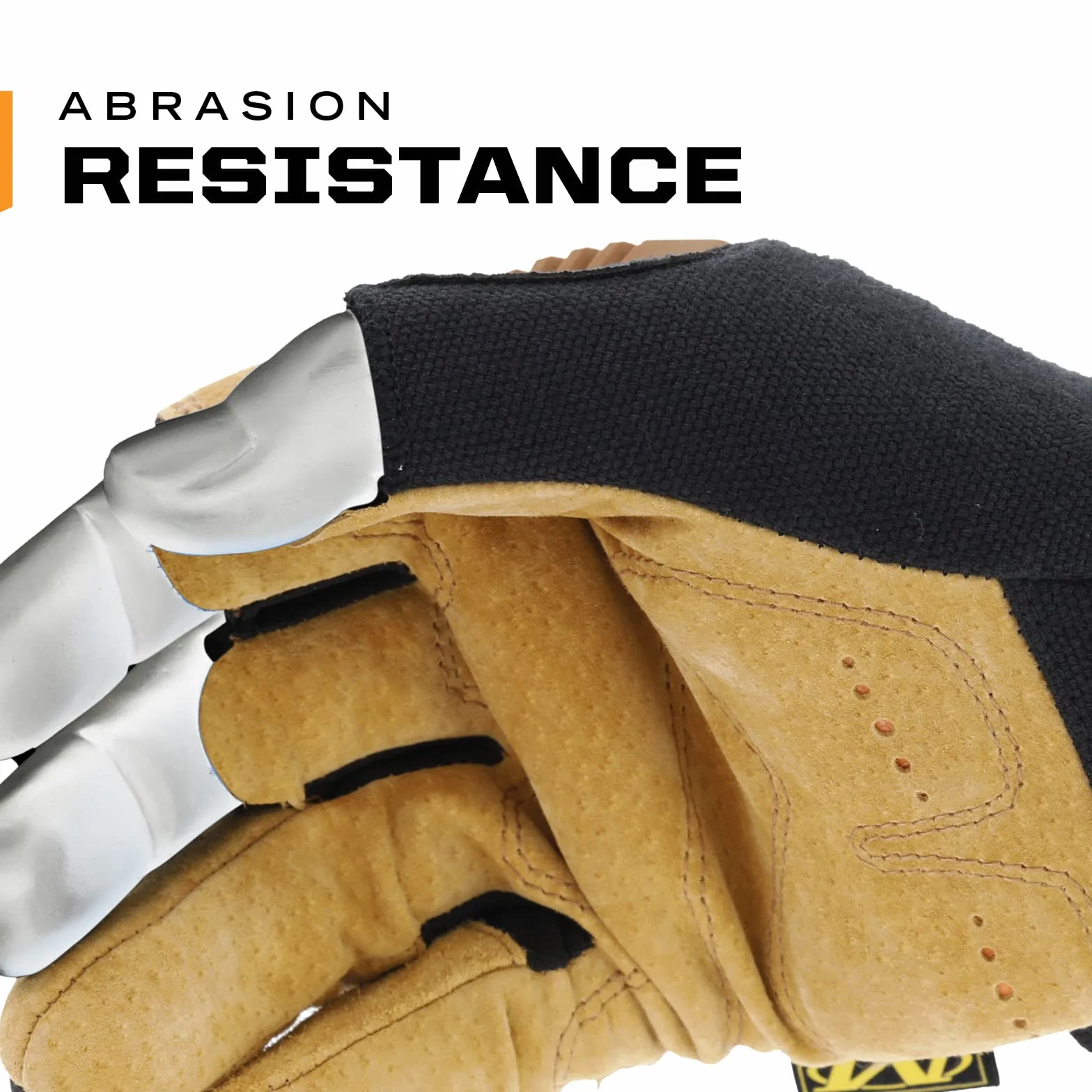 Mechanix Wear Skórzane rękawice M-Pact Framer (duże, czarne/brązowe)