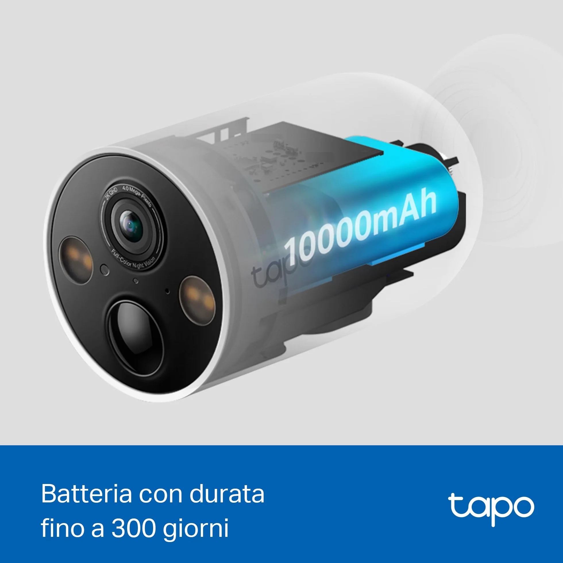 TP-Link Tapo C425 (4-pack) | Zestaw 4 kamer Wi-Fi 2K QHD na baterie | Kolorowy tryb nocny | AI detekcja | Wymaga stacji H200 | Kompatybilne z Alexa i Google Home