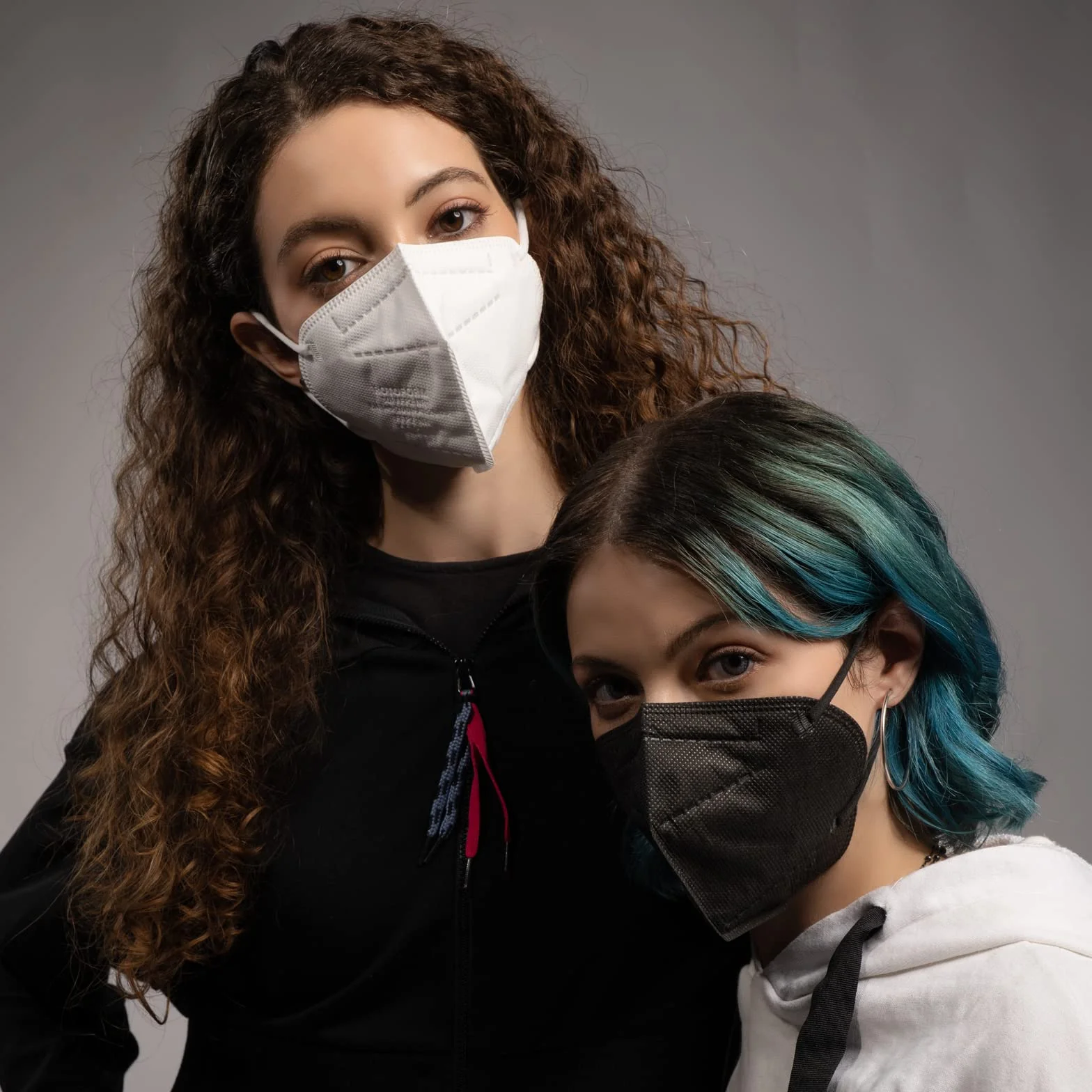 SIBILLA 50 sztuk maske FFP2 NR D, białe, Made in Italy, certyfikat CE 0465, 5-warstwowe maski ochronne FFP2, w zapieczętowanych opakowaniach pojedynczych