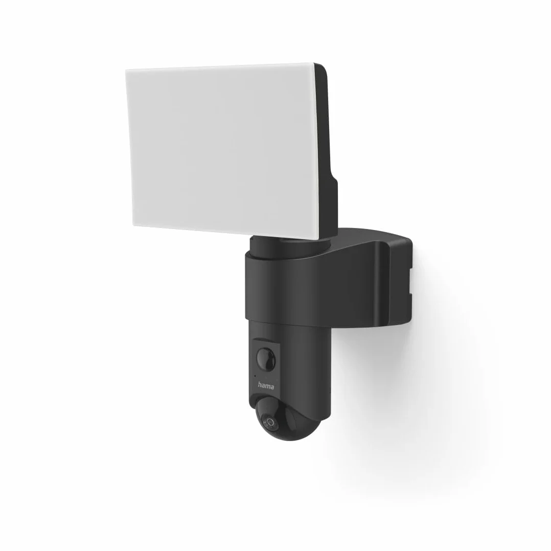 Hama kamera zewnętrzna WiFi (monitoring, reflektor, czujnik ruchu, noktowizor, Full HD 1080p, IP54, na kartę pamięci, WLAN) czarna