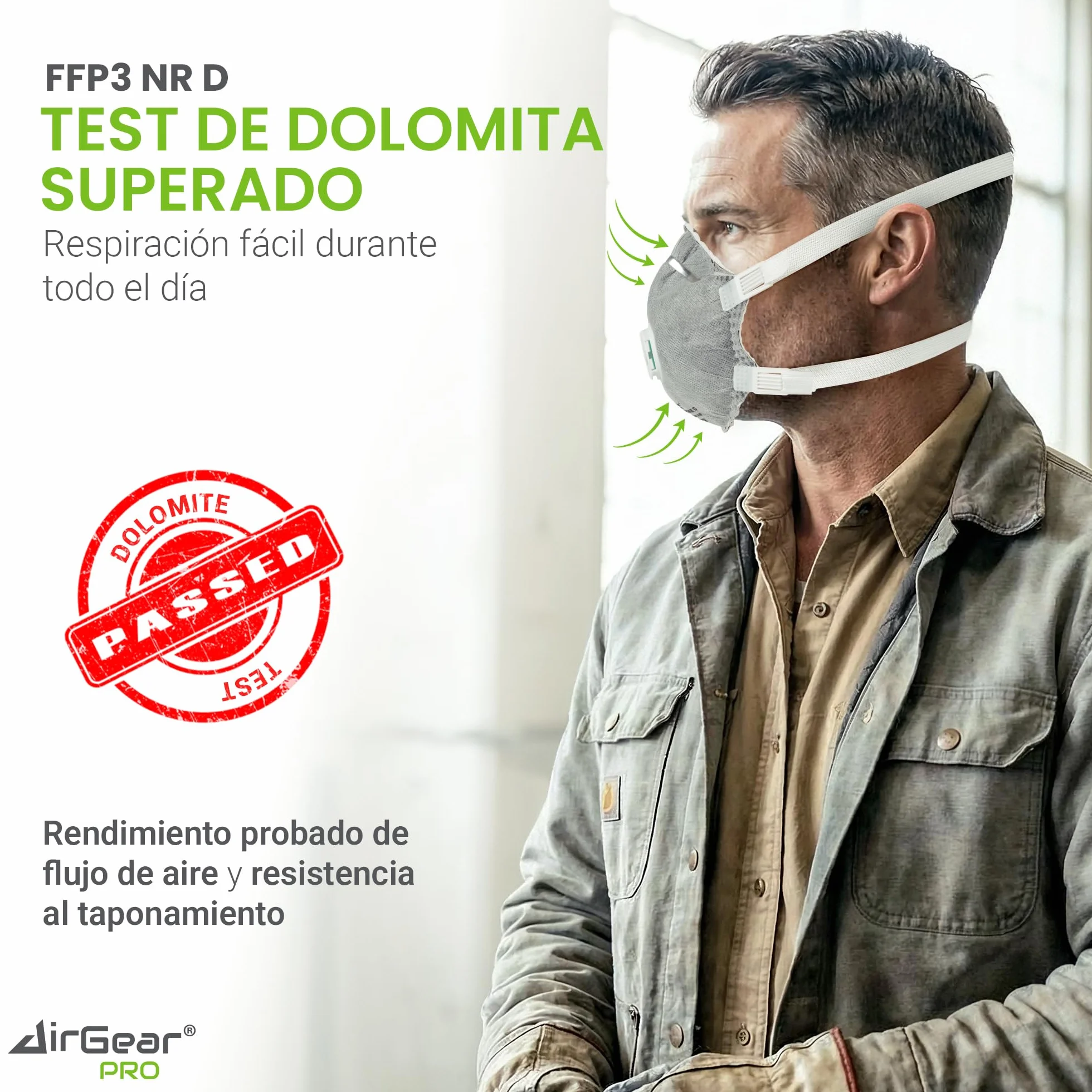 AirGearPro D-110C FFP3 maska z zaworem (zestaw 20 sztuk) – maska przeciwpyłowa – maska przeciwpyłowa – ochrona dróg oddechowych np. przed drobnym pyłem, pleśnią