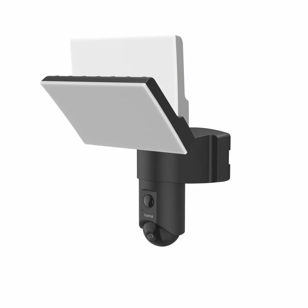 Hama kamera zewnętrzna WiFi (monitoring, reflektor, czujnik ruchu, noktowizor, Full HD 1080p, IP54, na kartę pamięci, WLAN) czarna