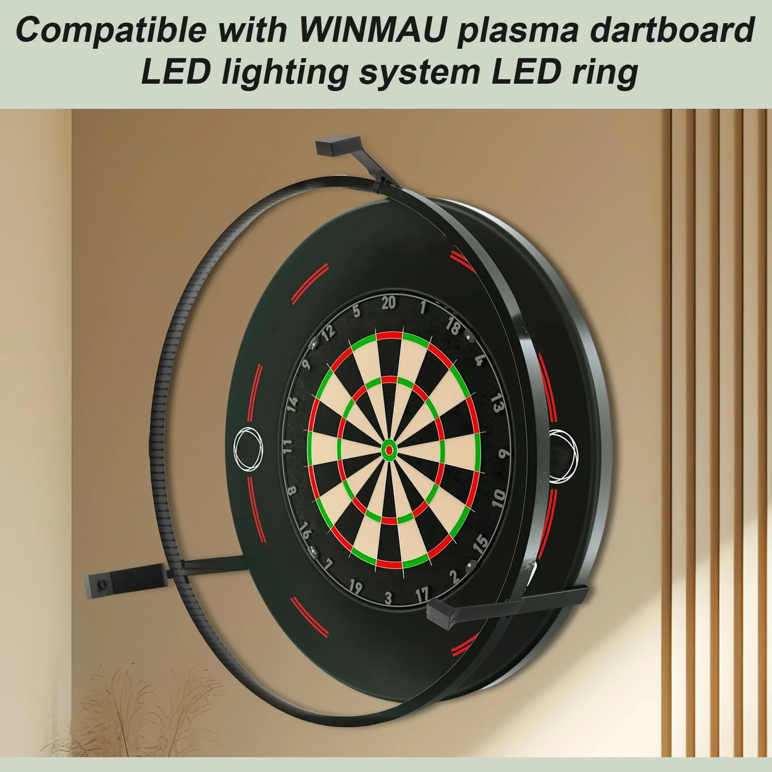 Uchwyt kamery OV9732 do tarczy rzutek do WINMAU Plasma System oświetlenia LED Pierścień LED – bez wiercenia – do systemu kamer do rzutek autodarts 3 zestawy (bez modułu kamery)