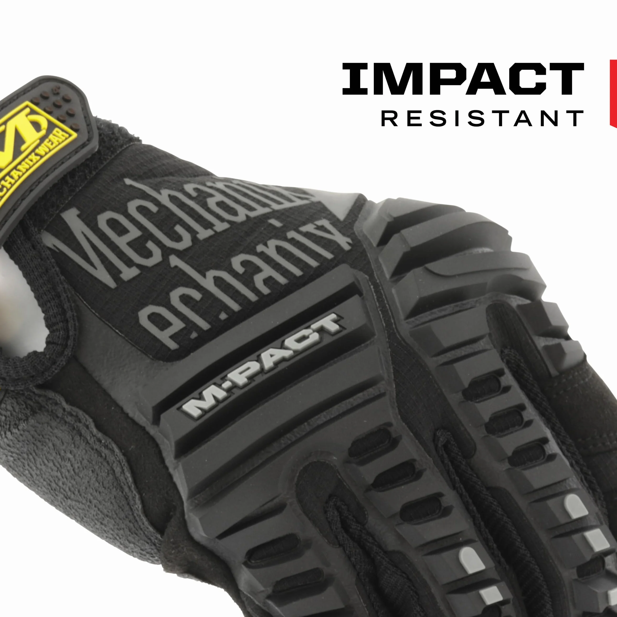 Mechanix Męskie M-pact Mechanix Wear M PACT Rękawice Średni Czarny, CZARNY SZARY, M UK